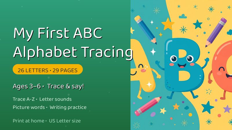 My First ABC: Alphabet Tracing & Letter Sounds cover