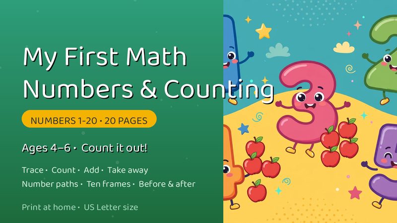 My First Math: Numbers & Counting cover