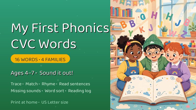 My First Phonics: CVC Words cover