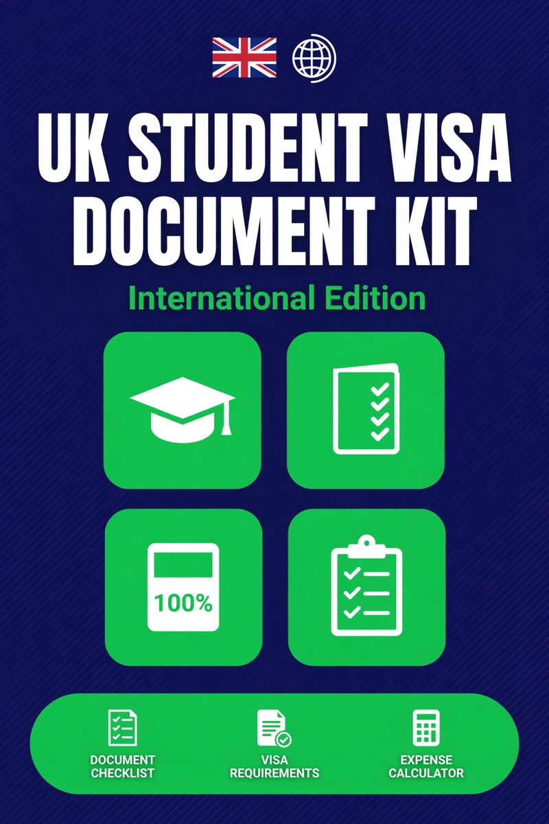 UK Student Visa Document Kit — International Edition (2026/27) cover